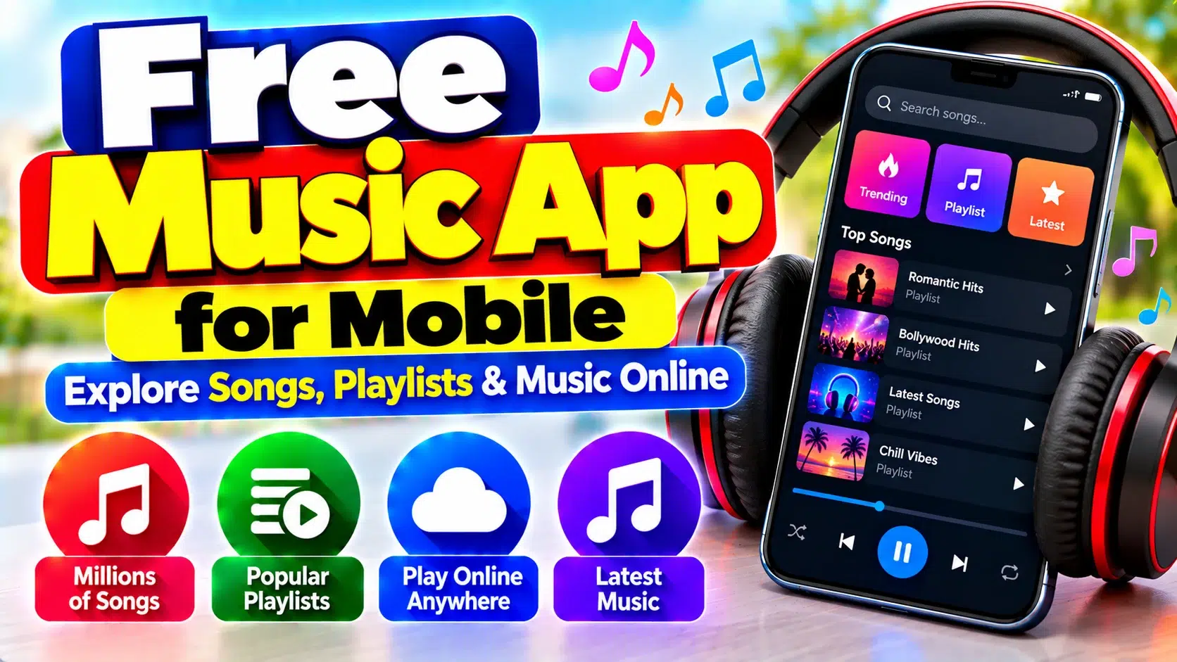 Free Music App for Mobile Explore Songs Playlists and Music Online